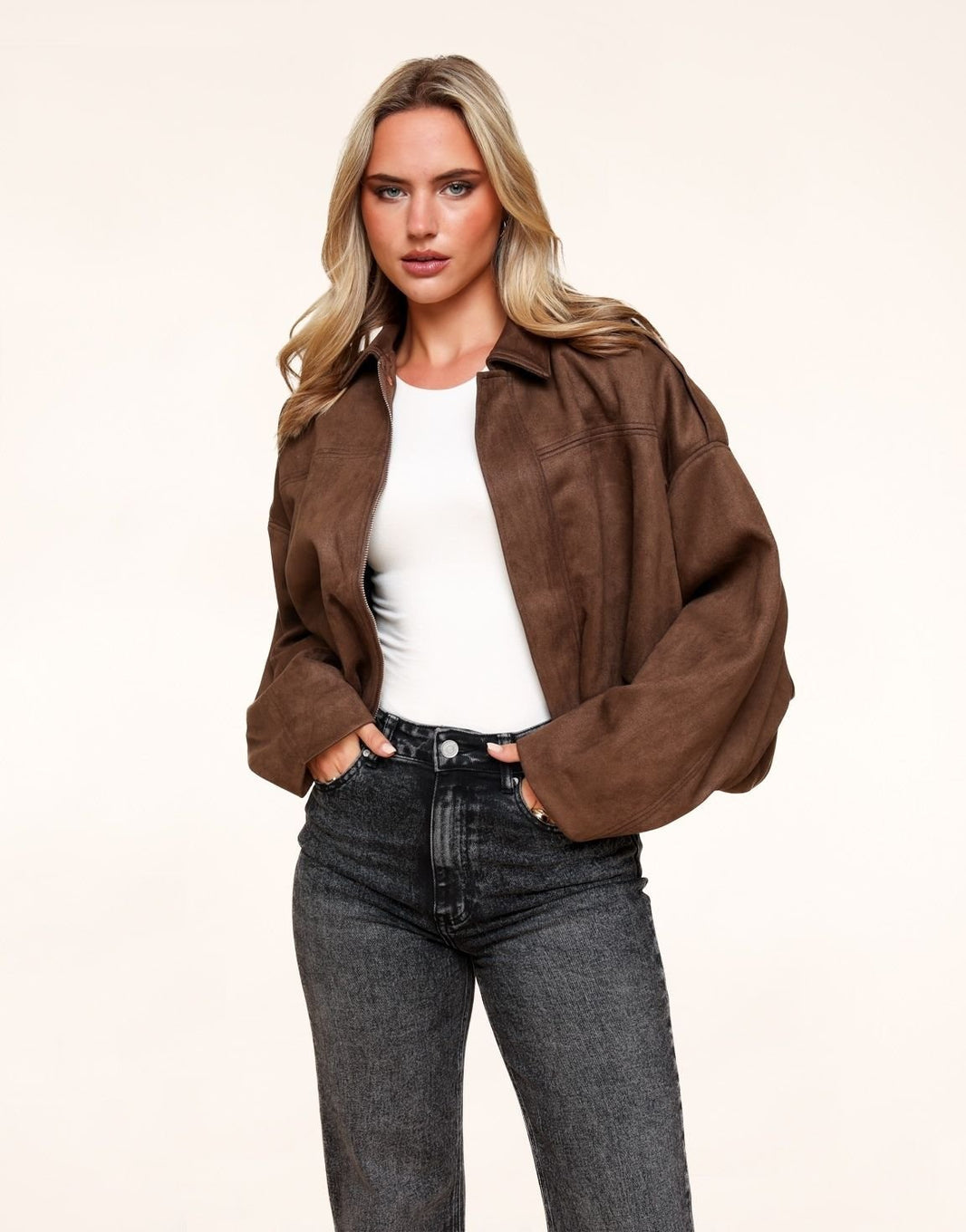 SUEDE BOMBER JACKET