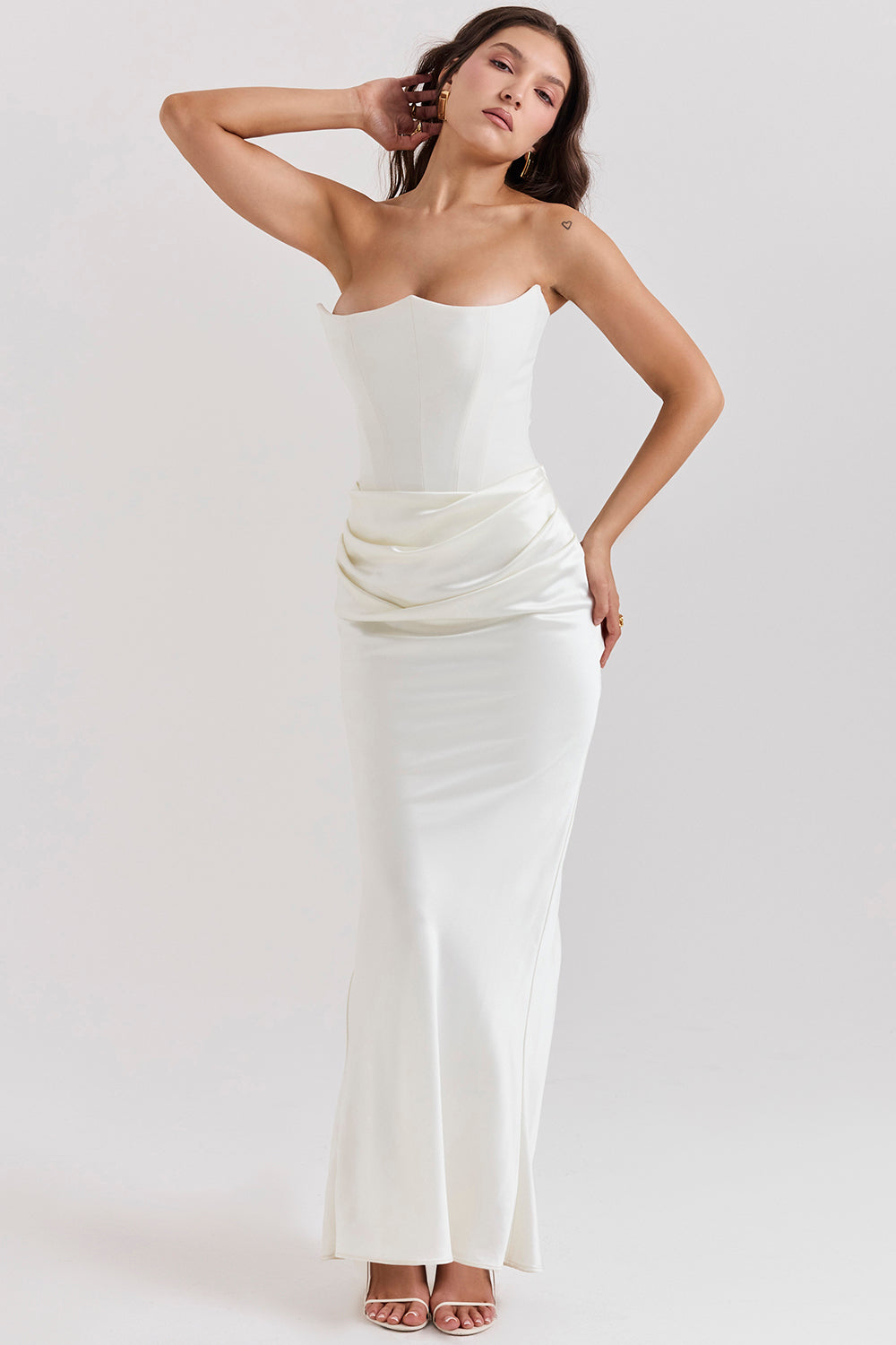 Pamela | Long Strapless Dress